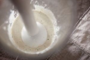 Preparazione Linguine integrali con pecorino e noci - Fase 2