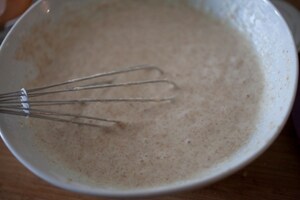 Preparazione Pancake integrali con zabaione all'aceto balsamico - Fase 4