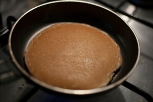Preparazione Pancake integrali con zabaione all'aceto balsamico - Fase 5