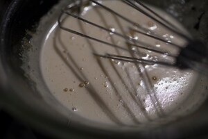 Preparazione Pancake integrali con zabaione all'aceto balsamico - Fase 6