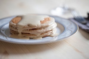 Preparazione Pancake integrali con zabaione all'aceto balsamico - Fase 7