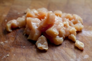 Preparazione Pollo con anacardi e riso Basmati - Fase 1