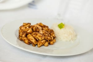 Preparazione Pollo con anacardi e riso Basmati - Fase 3