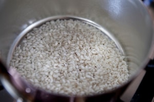 Preparazione Riso giallo con semi di papavero - Fase 2