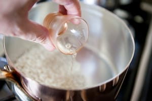 Preparazione Riso giallo con semi di papavero - Fase 2