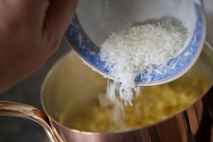 Preparazione Riso giallo con semi di papavero - Fase 4