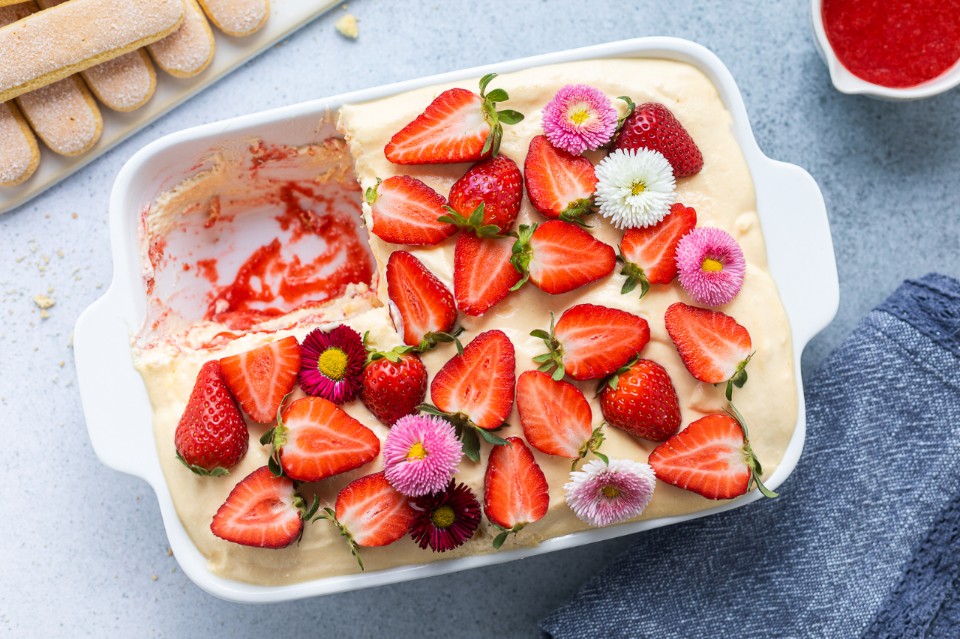 Tiramisù alle fragole Tiramisù alle fragole