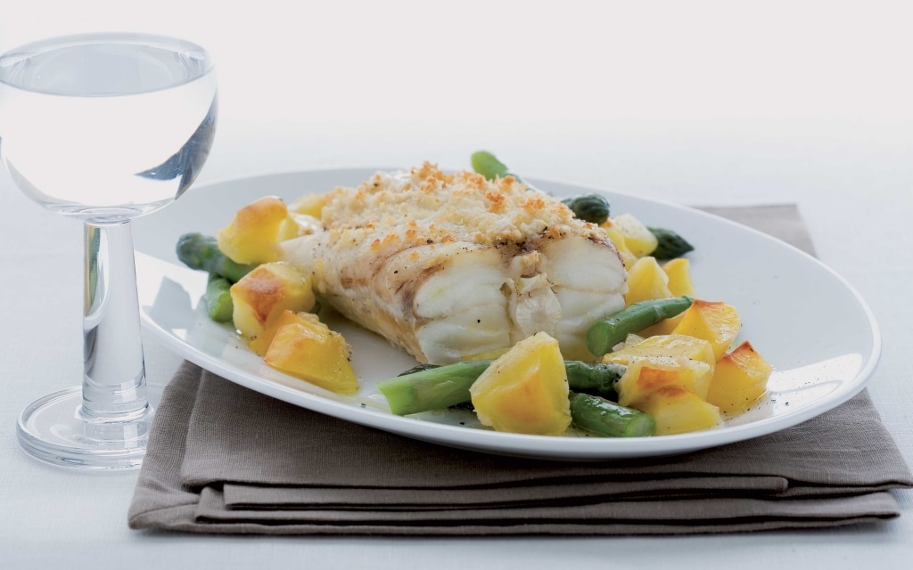 Ricetta Coda Di Rospo Al Forno Con Patate E Asparagi Cucchiaio D Argento