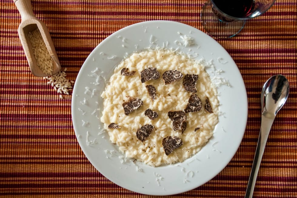 Risotto con ragusano e tartufo bianchetto ricetta