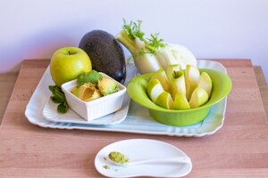 Preparazione Smoothie alla mela verde, avocado, finocchio e tè Matcha - Fase 1