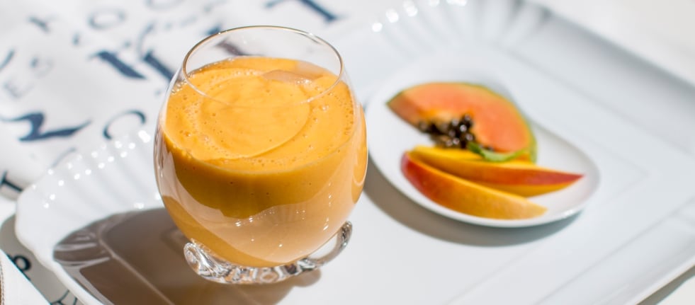 Smoothie alla papaya, mango e carota ricetta