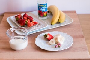 Preparazione Smoothie alla rosa - Fase 1