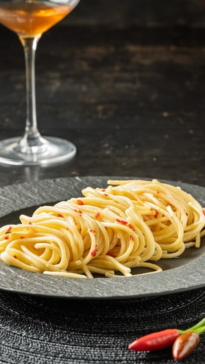 Spaghetti aglio, olio e peperoncino
