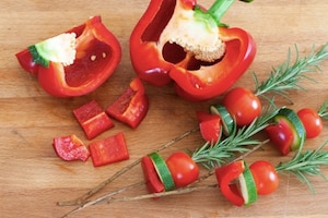 Preparazione Spiedini di verdure - Fase 3