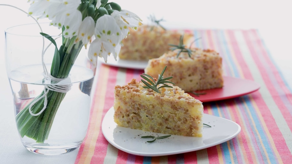 Tortino di farro e riso ricetta