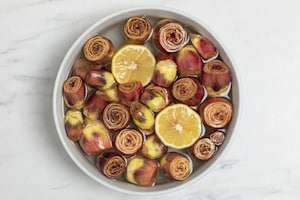 Preparazione Carciofini sott'olio - Fase 1