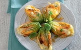 Fiori di zucca ripieni di patate