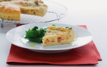 Focaccia alla pancetta e pecorino