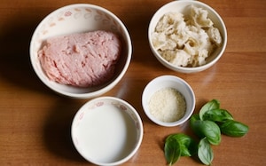 Preparazione Polpette al basilico - Fase 1