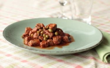 Spezzatino di maiale con piselli