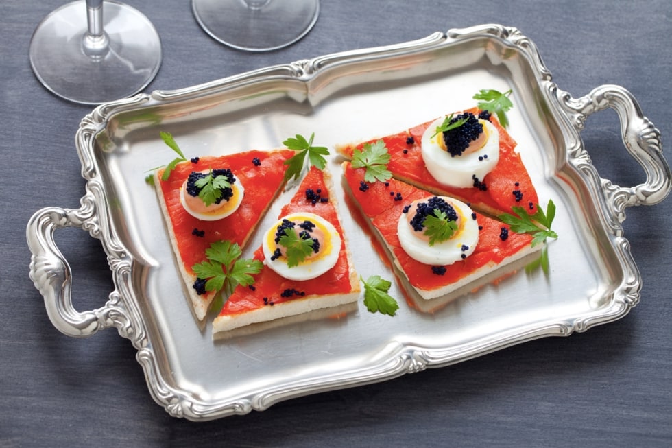 Tartine al salmone ricetta