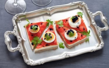 Tartine al salmone