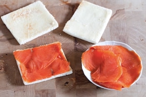 Preparazione Tartine al salmone - Fase 2