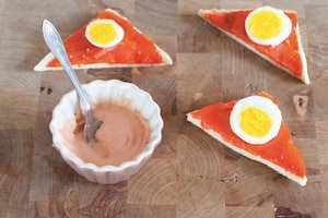 Preparazione Tartine al salmone - Fase 2