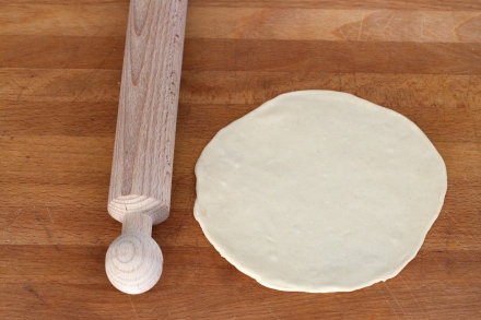 Preparazione Cialde di tortillas con insalata e guacamole - Fase 5 Preparazione Cialde di tortillas con insalata e guacamole - Fase 5