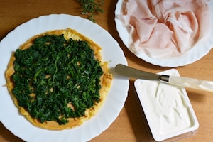 Preparazione Rotolo di frittata - Fase 2
