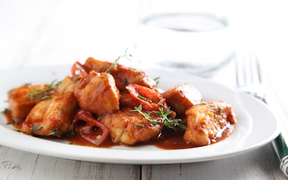 Spezzatino di pollo alla birra scura