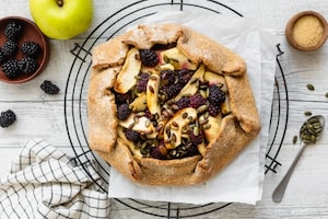Preparazione Tarte con avena, mele, more e semi di zucca - Fase 3