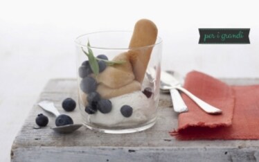 Bicchierino di gelato con crema di limone ai Biscotti Plasmon