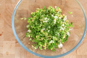 Preparazione Burger di piselli e ceci con maionese ai pomodori secchi - Fase 4