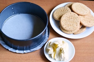 Preparazione Cheesecake al mango - Fase 1