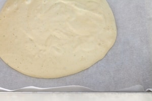 Preparazione Rotolo alla marmellata con pesche e lamponi - Fase 3