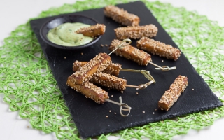 Stick di tofu al sesamo Stick di tofu al sesamo