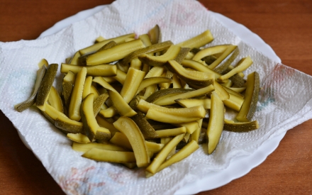 Preparazione Zucchine sott'olio - Fase 2 Preparazione Zucchine sott'olio - Fase 2