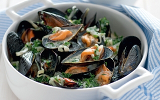 Zuppa di cozze allo scalogno Zuppa di cozze allo scalogno