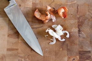 Preparazione Chutney ai lamponi e pepe nero - Fase 1