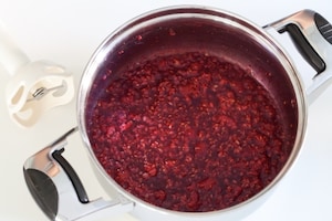 Preparazione Chutney ai lamponi e pepe nero - Fase 3
