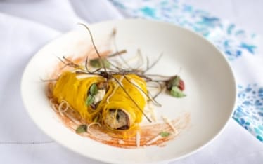 Involtini di pasta e melanzane