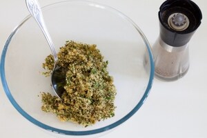 Preparazione Pasta fredda con pomodorini gratinati e pesce spada - Fase 1