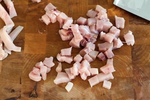 Preparazione Pasta fredda con pomodorini gratinati e pesce spada - Fase 3