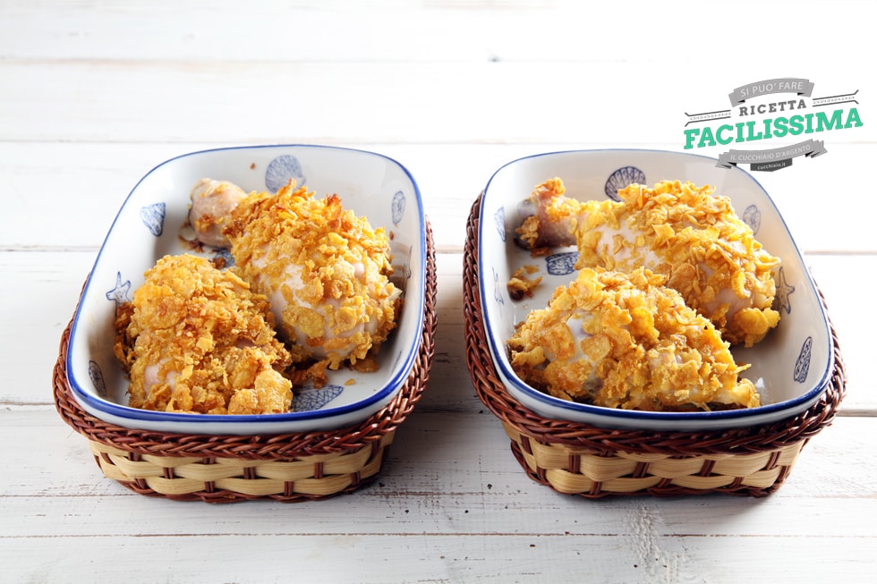 Pollo al forno ai corn flakes  ricetta