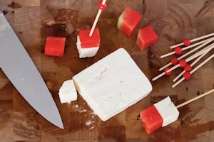 Preparazione Spiedini di anguria e feta - Fase 2