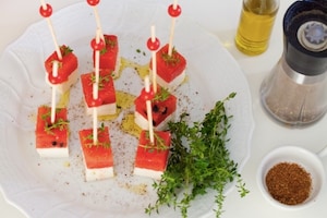 Preparazione Spiedini di anguria e feta - Fase 2