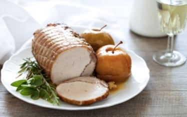 Arrosto di maiale al sidro e mele
