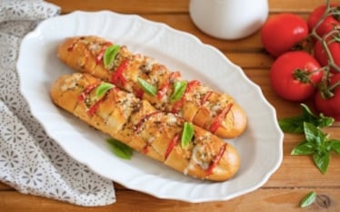 Baguette farcita alla Hasselback