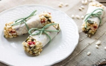 Barrette ai semi di zucca e bacche di goji 